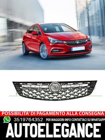 Griglia Radiatore Anteriore NERA  Prasco Per Opel Astra K 13464819