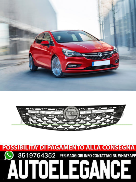 Griglia Radiatore Anteriore NERA  Prasco Per Opel Astra K 13464819