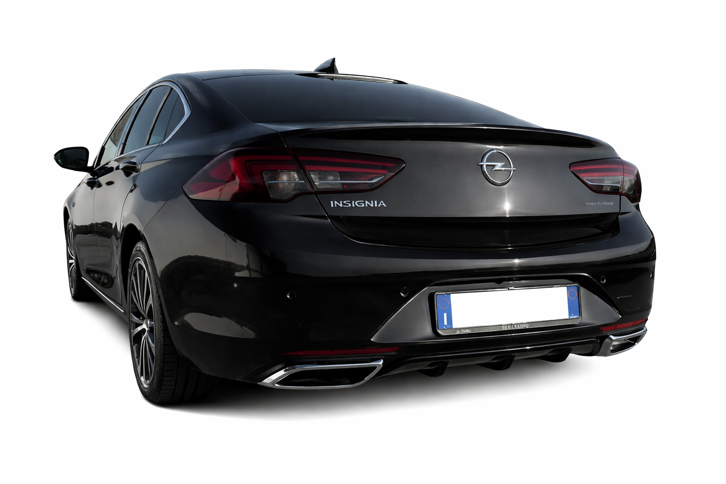 💫ART.0435 DIFFUSORE POSTERIORE PER OPEL INSIGNIA B 2018+ NERO LUCIDO💫