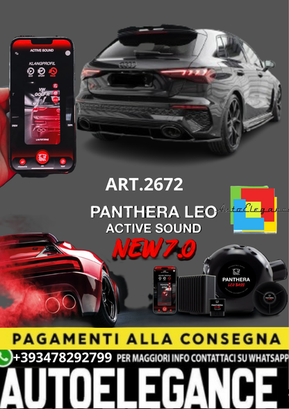 🔥ART.2672 PANTHERA SOUND SYSTEM ADATTO PER AUDI  RS3 SPORTBACK🔥