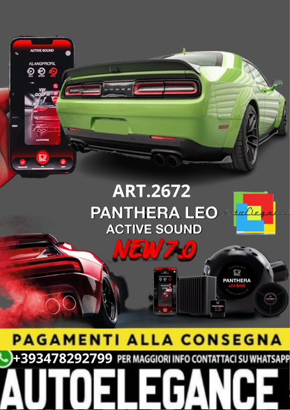 💥💣ART.2672 PANTHERA SOUND SYSTEM ADATTO PER DODGE CHALLENGER HELLCAT MK3💣💥