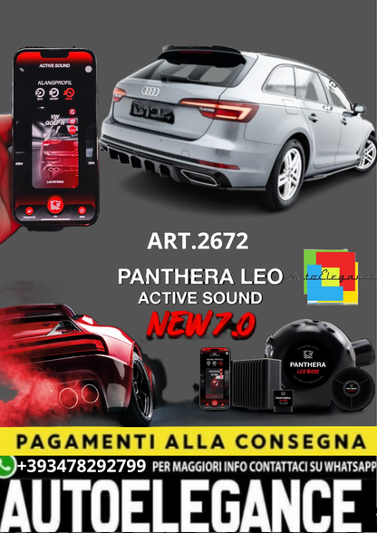 🔥ART.2672 PANTHERA SOUND SYSTEM ADATTO PER AUDI A4 / A4 S-LINE SEDAN 🔥