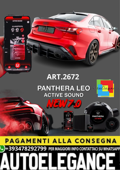 🔥ART.2672 PANTHERA SOUND SYSTEM ADATTO PER AUDI RS3 SEDAN 8Y 🔥