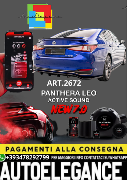 🎀ART.2672 PANTHERA SOUND SYSTEM ADATTO PER  Lexus ES F Sport Mk7🎀