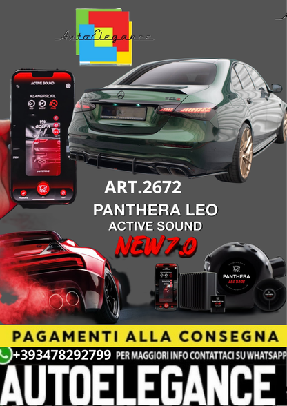 🎀ART.2672 PANTHERA SOUND SYSTEM ADATTO PER Mercedes-AMG E63 W213 Facelift🎀