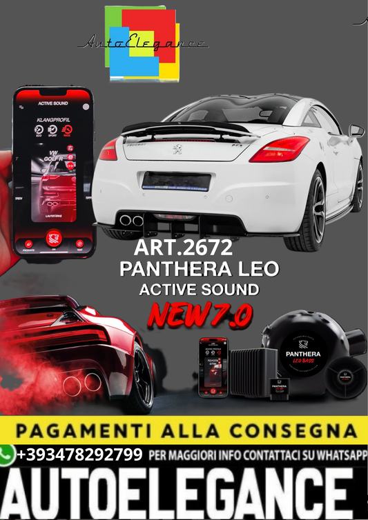🎀ART.2672 PANTHERA SOUND SYSTEM ADATTO PER  Peugeot RCZ Mk1 / Mk1 Facelift 🎀