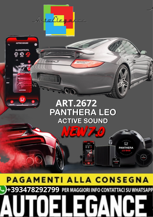 🎀ART.2672 PANTHERA SOUND SYSTEM ADATTO PER  Porsche 911 Carrera / Carrera GTS🎀