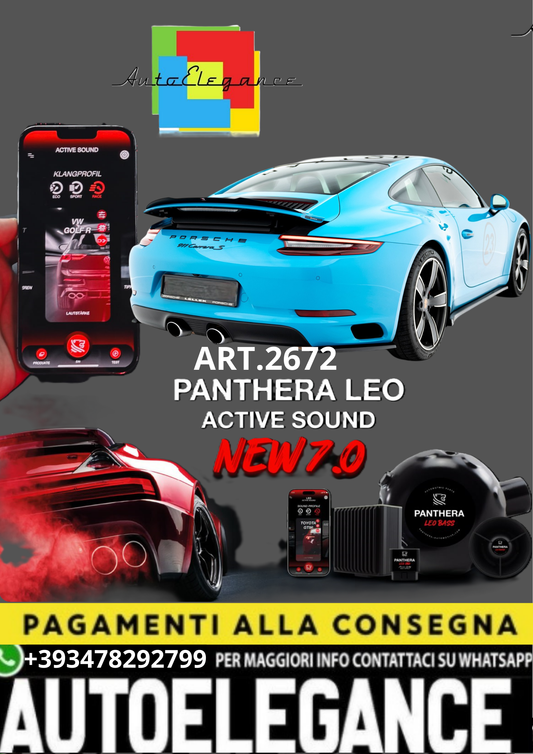 🎀ART.2672 PANTHERA SOUND SYSTEM ADATTO PER  Porsche 911 Carrera🎀