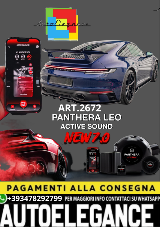 🎀ART.2672 PANTHERA SOUND SYSTEM ADATTO PER Porsche 911 Carrera Aero 992🎀