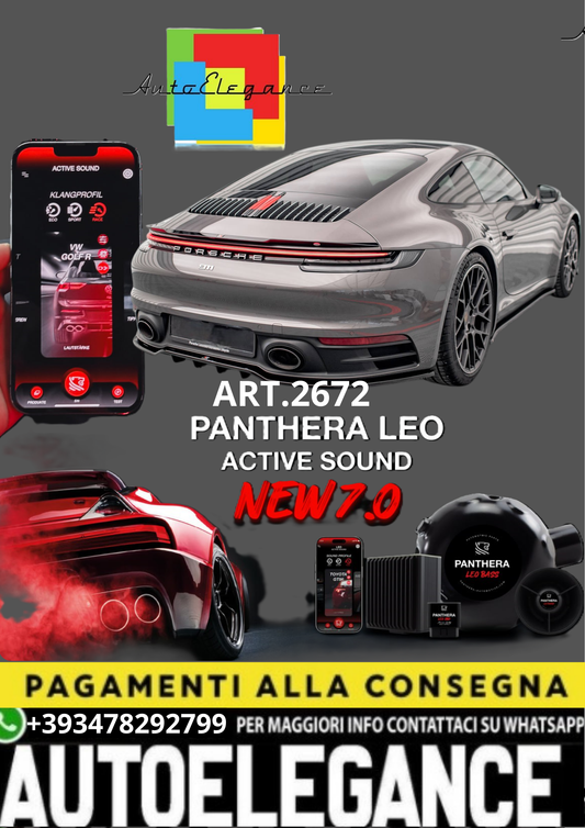 🎀ART.2672 PANTHERA SOUND SYSTEM ADATTO PER Porsche 911 Carrera 4S 992🎀