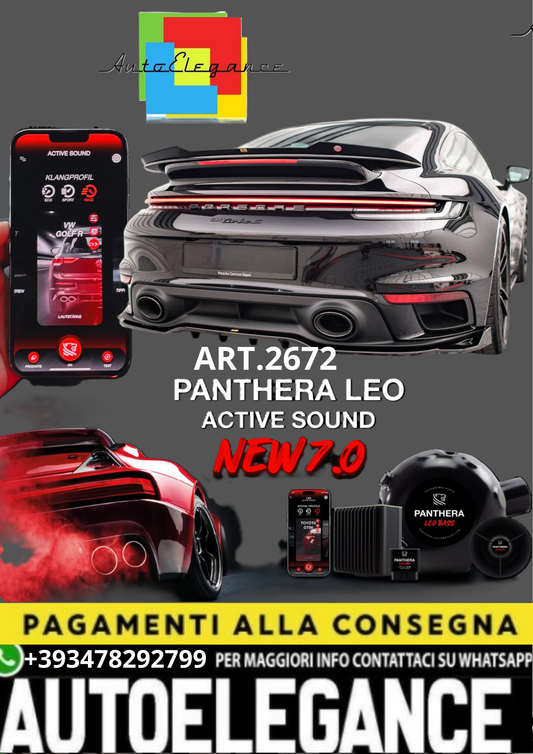 🎀ART.2672 PANTHERA SOUND SYSTEM ADATTO PER  Porsche 911 Turbo S 992🎀