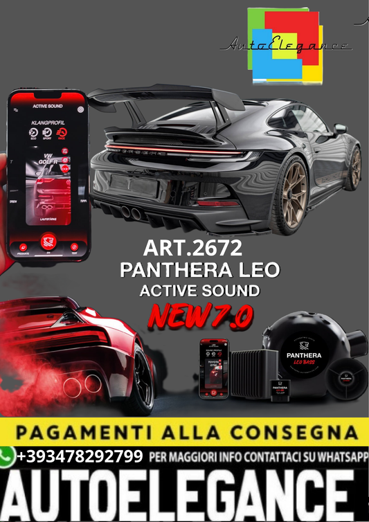 🎀ART.2672 PANTHERA SOUND SYSTEM ADATTO PER  Porsche 911 992 GT3🎀