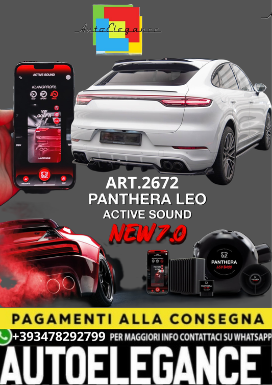 🎀ART.2672 PANTHERA SOUND SYSTEM ADATTO PER  Porsche Cayenne Coupe / SUV Mk3🎀