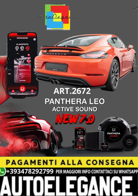 🎀ART.2672 PANTHERA SOUND SYSTEM ADATTO PER Porsche 718 Cayman 982c🎀