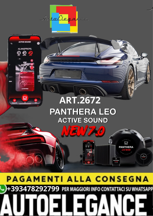 🎀ART.2672 PANTHERA SOUND SYSTEM ADATTO PER Porsche 718 Cayman GT4 🎀
