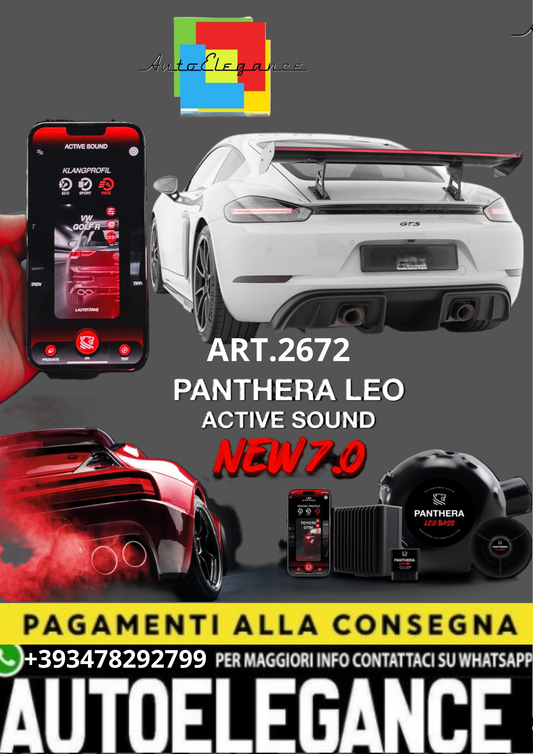 🎀ART.2672 PANTHERA SOUND SYSTEM ADATTO PER Porsche 718 Cayman 982c🎀