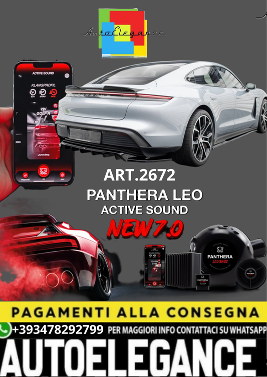 🎀ART.2672 PANTHERA SOUND SYSTEM ADATTO PER Porsche Taycan / Taycan 4 / Taycan🎀
