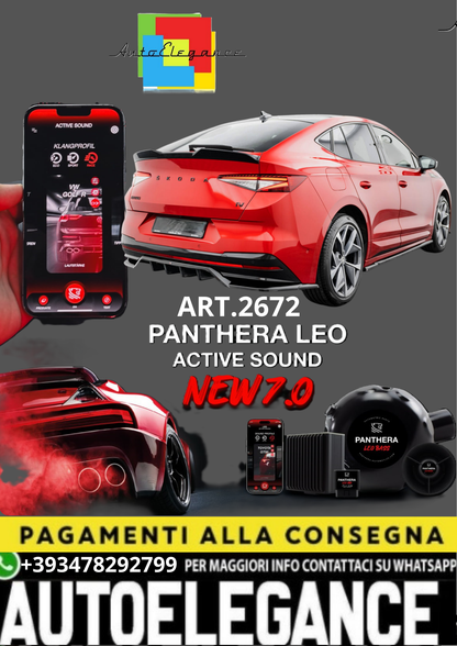 🎀ART.2672 PANTHERA SOUND SYSTEM ADATTO Skoda Enyaq Coupe iV RS🎀
