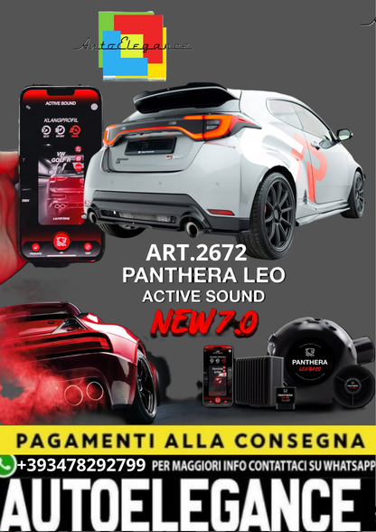 🎀ART.2672 PANTHERA SOUND SYSTEM ADATTO PER Toyota GR Yaris Mk4 Facelift🎀
