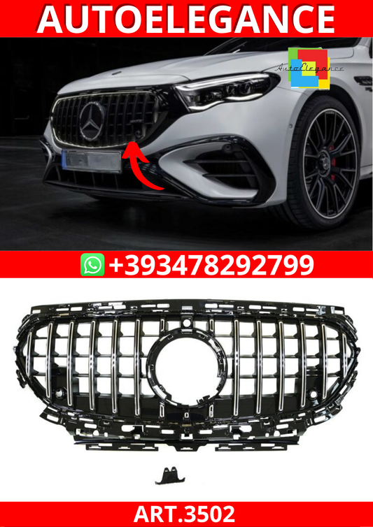 ART.3502  Griglia E63 AMG Mercedes Classe E W214 2023+Panamericana Cromo