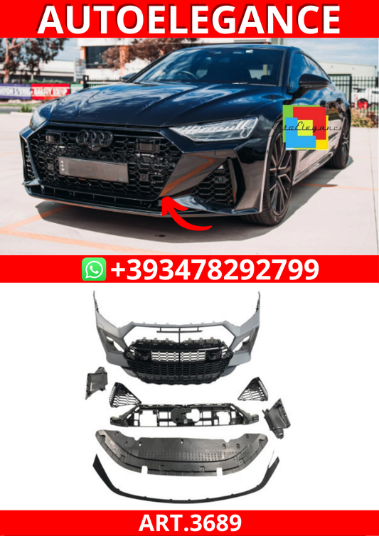 ART.3689 Paraurti anteriore RS7 Look SRA Audi A7 (4K) 2017-2024