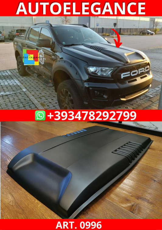 ART. 0996 PRESA ARIA COFANO FORD RANGER T6 T7 T8 2015-2022  NERO OPACO