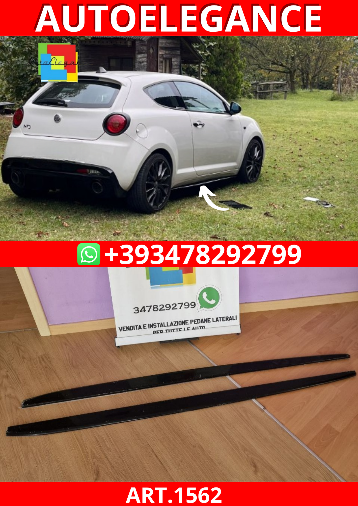 ART. 1562 SOTTO MINIGONNE ALFA ROMEO  MITO 175CM