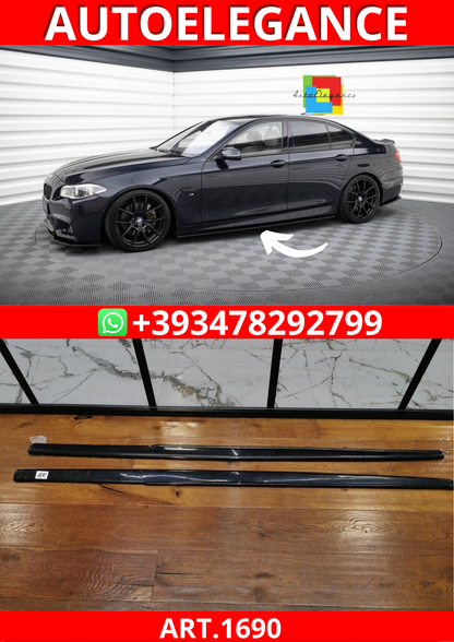 ART.1690 SOTTO MINIGONNE BMW SERIE 5 F10 F11 MSPORT M5 NERO LUCIDO