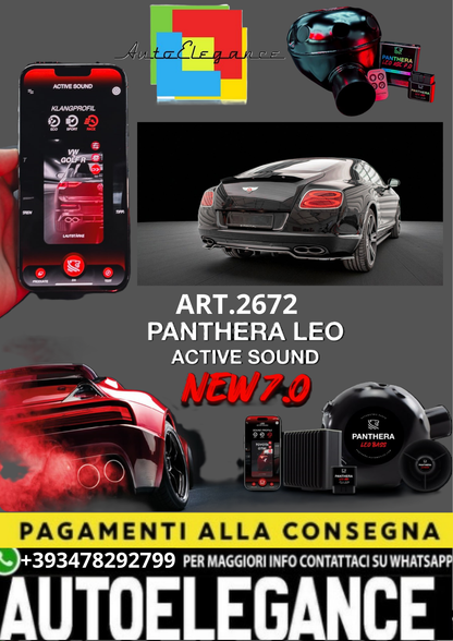 🎀ART.2672 PANTHERA SOUND SYSTEM ADATTO PER Bentley Continental GT V8 S Mk2  🎀