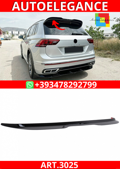 ART.3025 SPOILER VW Tiguan II Mk2 R/ R Line Facelift (2020-2024) Nero