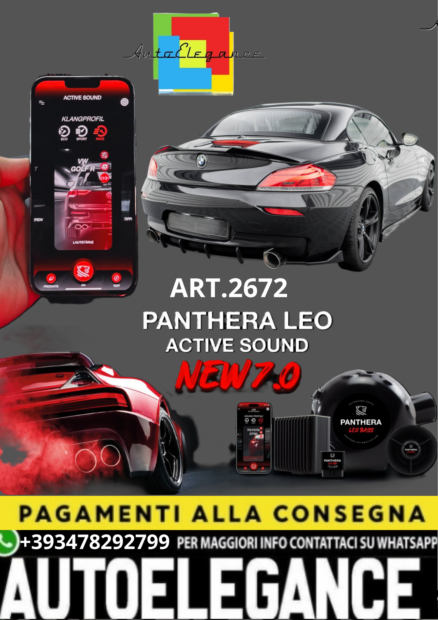 🎀ART.2672 PANTHERA SOUND SYSTEM ADATTO PER BMW Z4 M-Pack E89 Facelift🎀