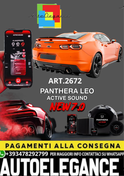 🎀ART.2672 PANTHERA SOUND SYSTEM ADATTO PER Chevrolet Camaro SS Mk6🎀