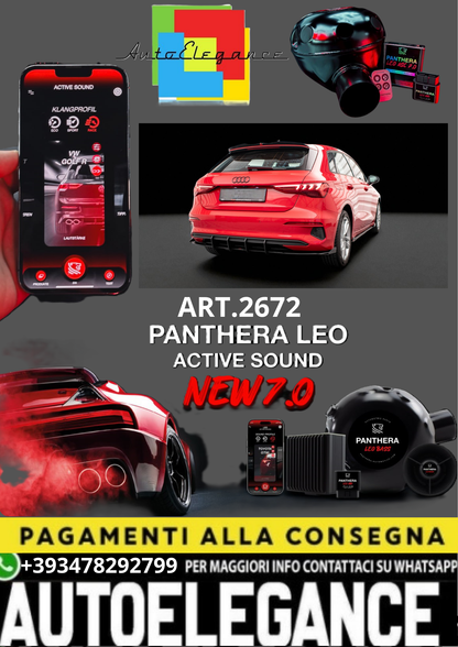 🎀ART.2672 PANTHERA SOUND SYSTEM ADATTO PER Audi A3 Sportback 8Y 🎀