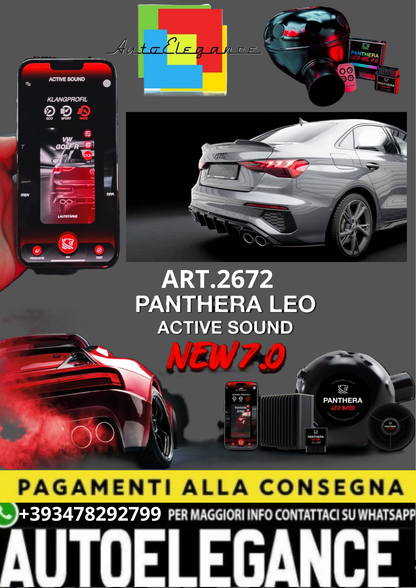 🎀ART.2672 PANTHERA SOUND SYSTEM ADATTO PER Audi A3 / A3 S-Line / S3 / RS3  🎀
