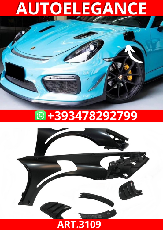 ART.3109 Parafanghi Anteriore Porsche Cayman 981C 14-16 / Boxster 981 13-16