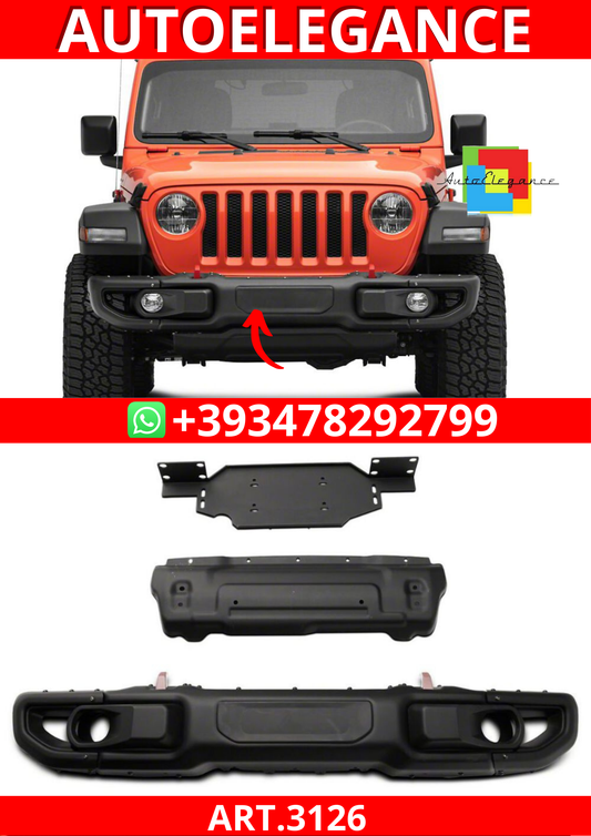 ART.3126 Paraurti anteriore in alluminio JEEP  WRANGLER 18-24 JL