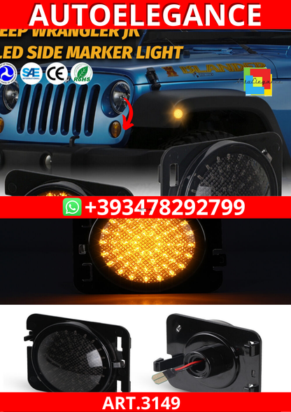 ART.3149 Indicatori laterali a doppio LED JEEP WRANGLER 07-17