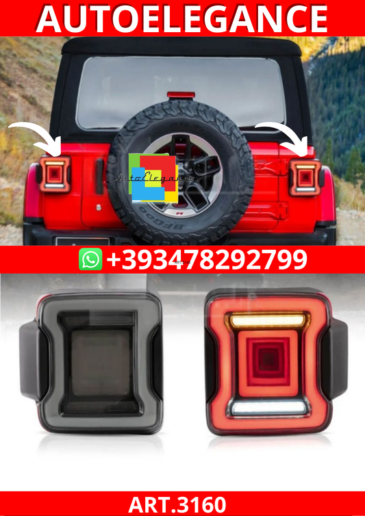 ART.3160  Fanali posteriori VLAND Smoke Black JEEP  WRANGLER 18-23