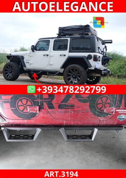 ART.3194   Pedane laterali in acciaio JEEP  WRANGLER 18-24