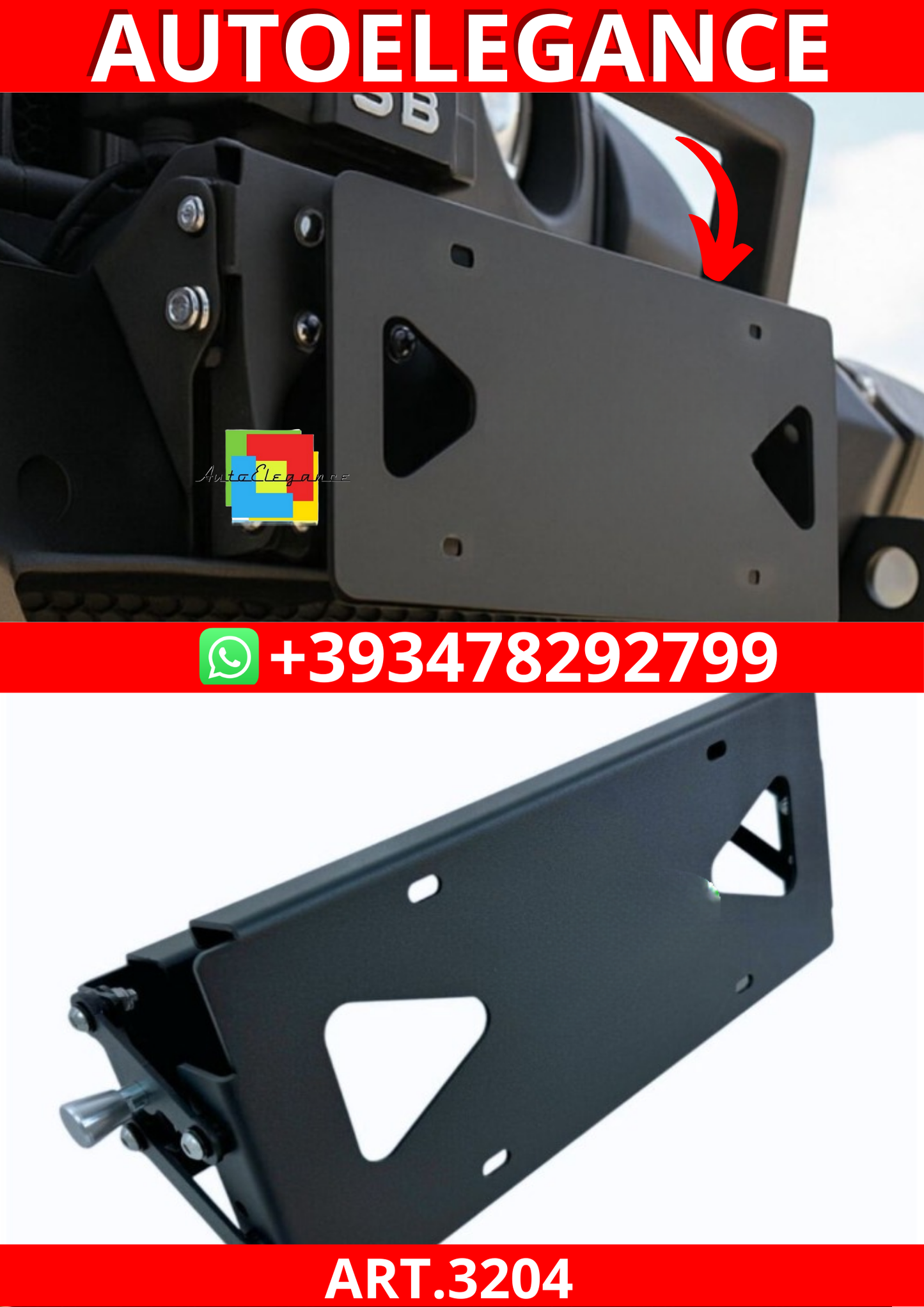 ART.3204  Portatarga JEEP WRANGLER 18-24