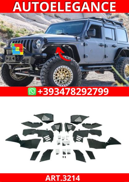 ART.3214  V1 Rivestimenti parafango anteriori e posteriori JEEP WRANGLER 18+