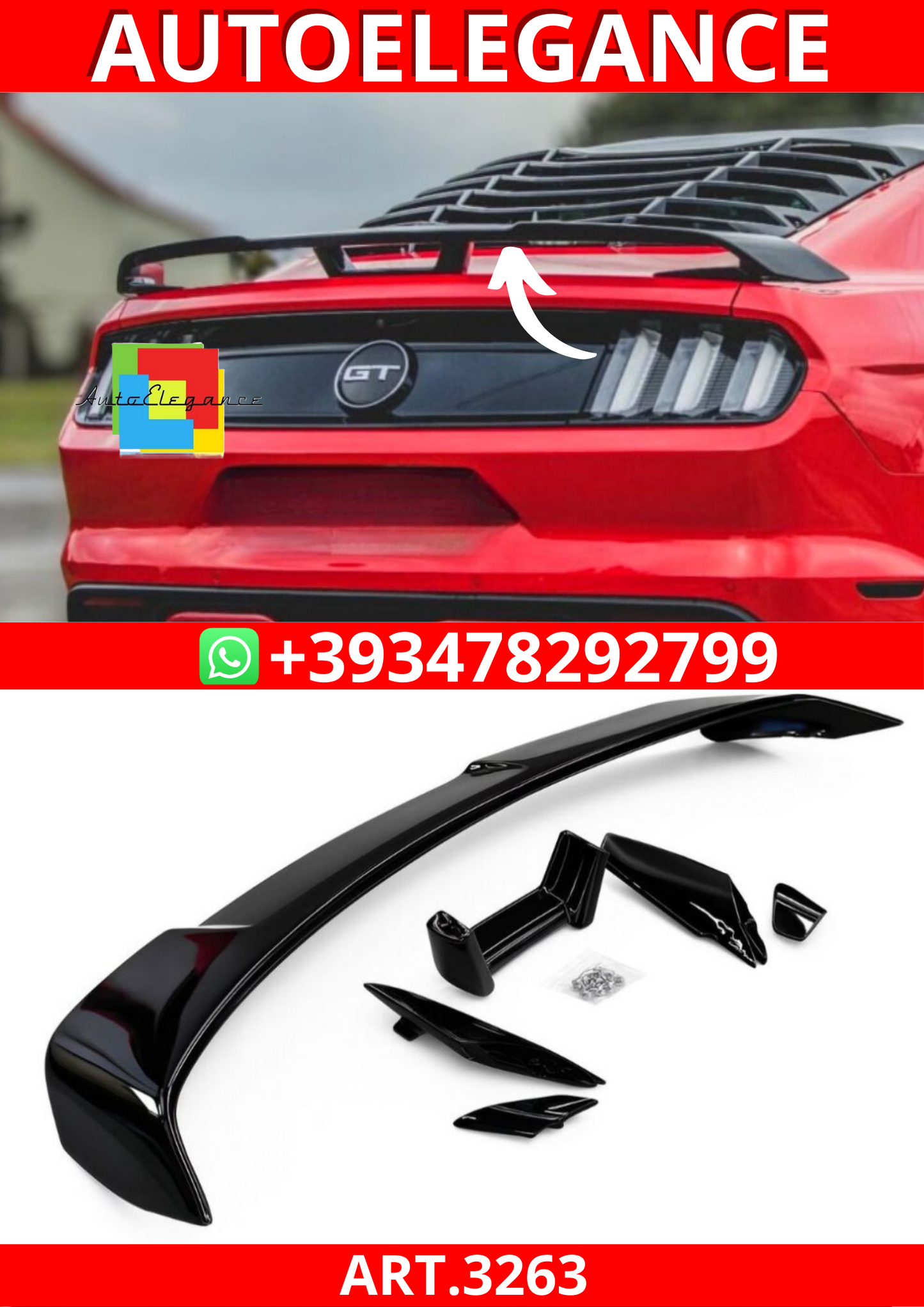 ART.3263   Spoiler posteriore – GT Performance FORD MUSTANG 15-23