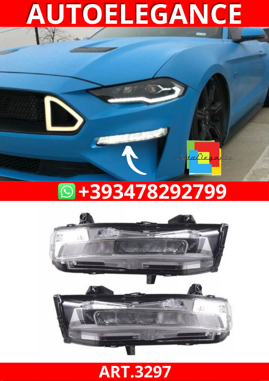 ART.3297   Indicatori di direzione a LED – DRL bianchi FORD MUSTANG 18-23