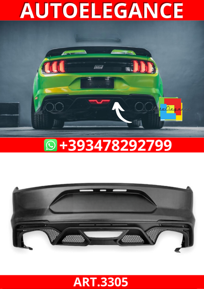 ART.3305  Paraurti posteriore Premium e diffusore GT500 FORD MUSTANG 15-23