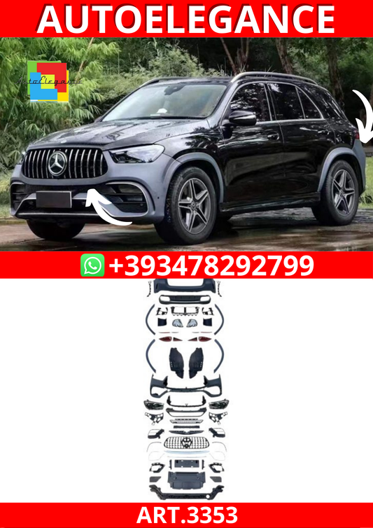 ART.3353 BODYKIT GLE63 AMG 2024+ Look per Mercedes GLE SUV (W167) 2019-2023