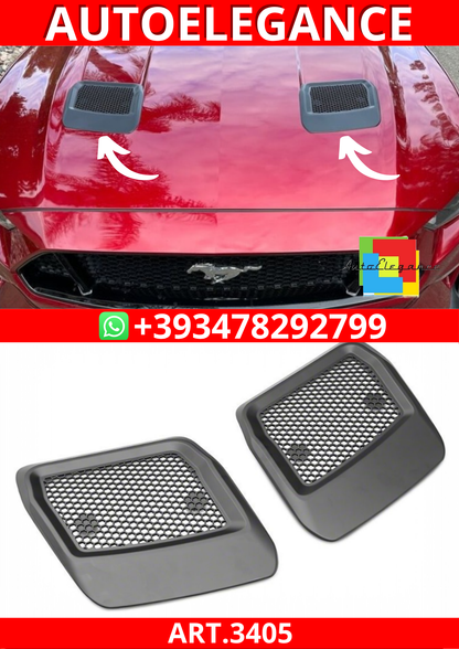 ART.3405 Prese d'aria del cofano – Nero opaco FORD MUSTANG 18-23