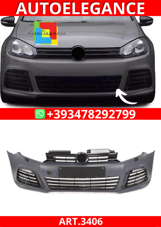 ART.3406 Paraurti anteriore R20 Look & DRL LED per VW Golf 6 (2008-2014)