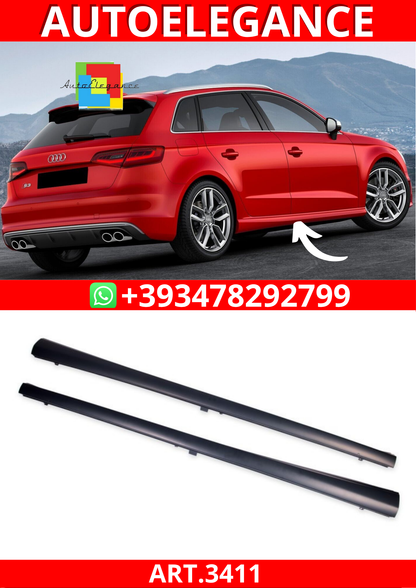 ART.3411 Minigonne laterali RS3 Audi A3  8V 2012-2019