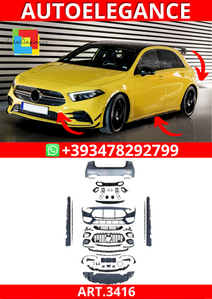 ART.3416  BODYKIT A45 AMG look  Mercedes Classe A (W177) Hatchback 2018+