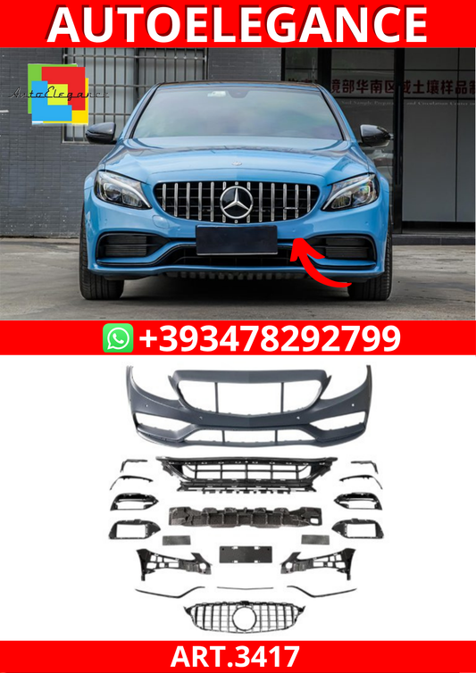ART.3417  Paraurti anteriore C63 Look Mercedes Classe C W205 14-18